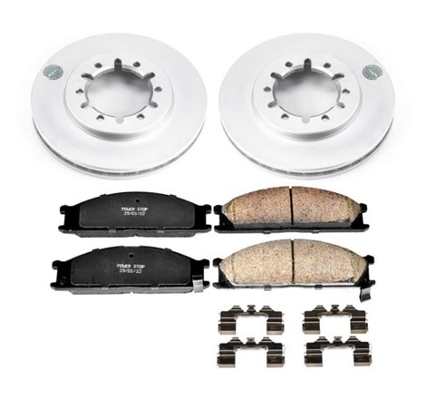 Power Stop 99-04 Nissan Frontier Front Z17 Evolution Geomet Coated Brake Kit