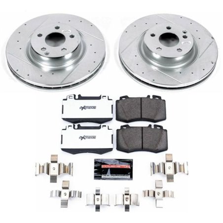 Power Stop 07-09 Mercedes-Benz E550 Front Z26 Street Warrior Brake Kit