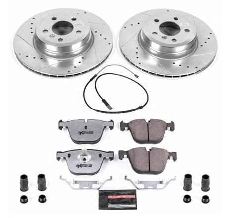 Power Stop 2019 BMW X6 Rear Z26 Street Warrior Brake Kit