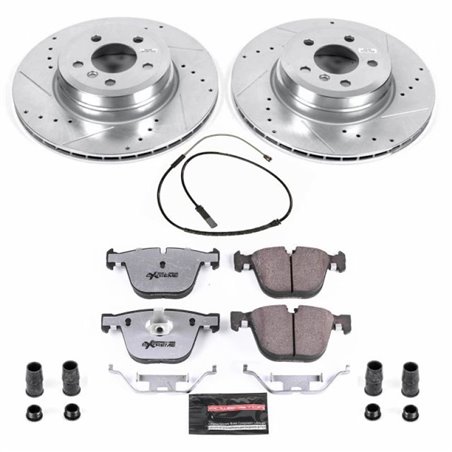 Power Stop 2019 BMW X6 Rear Z26 Street Warrior Brake Kit