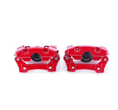 Power Stop 07-11 Lexus GS350 Rear Red Calipers w/Brackets - Pair