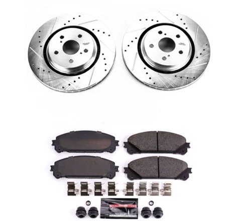 Power Stop 16-18 Lexus RX350 Front Z23 Evolution Sport Brake Kit