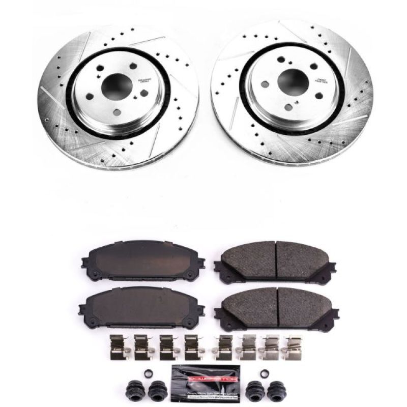 Power Stop 16-18 Lexus RX350 Front Z23 Evolution Sport Brake Kit