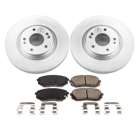 Power Stop 16-19 Hyundai Sonata Front Z17 Evolution Geomet Coated Brake Kit