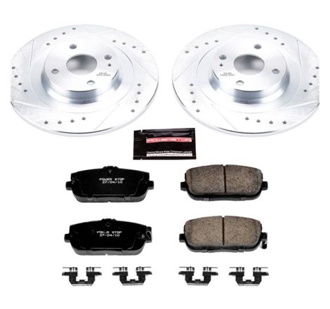 Power Stop 17-19 Fiat 124 Spider Rear Z23 Evolution Sport Brake Kit