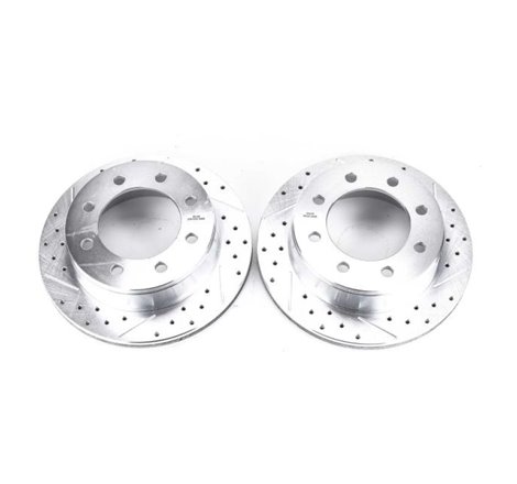 Power Stop 02-06 Chevrolet Avalanche 2500 Rear Evolution Drilled & Slotted Rotors - Pair