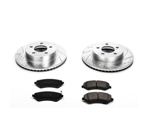 Power Stop 02-07 Jeep Liberty Front Z23 Evolution Sport Brake Kit