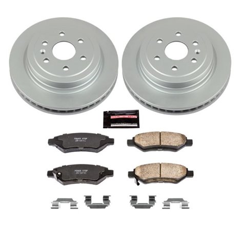 Power Stop 10-16 Cadillac SRX Rear Z17 Evolution Geomet Coated Brake Kit