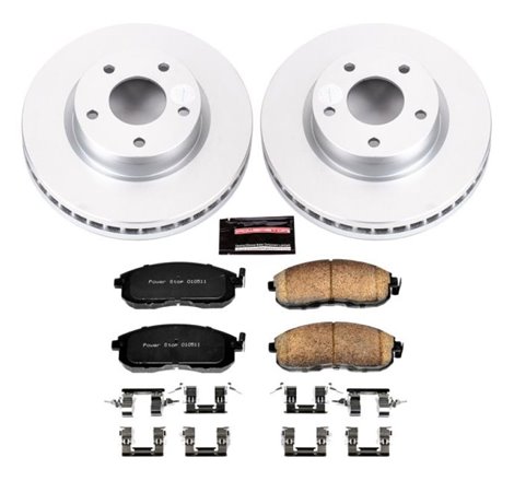 Power Stop 13-18 Nissan Sentra Front Z17 Evolution Geomet Coated Brake Kit