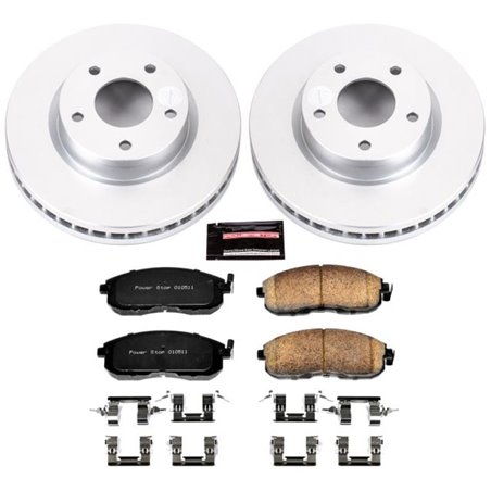 Power Stop 13-18 Nissan Sentra Front Z17 Evolution Geomet Coated Brake Kit