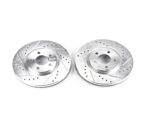 Power Stop 03-09 Chrysler PT Cruiser Front Evolution Drilled & Slotted Rotors - Pair