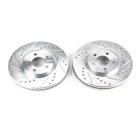 Power Stop 03-09 Chrysler PT Cruiser Front Evolution Drilled & Slotted Rotors - Pair