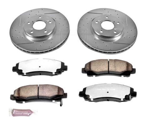 Power Stop 06-11 Honda Ridgeline Front Z36 Truck & Tow Brake Kit