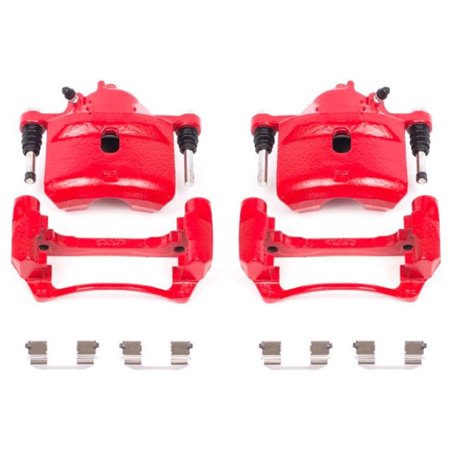 Power Stop 98-02 Honda Accord Front Red Calipers w/Brackets - Pair