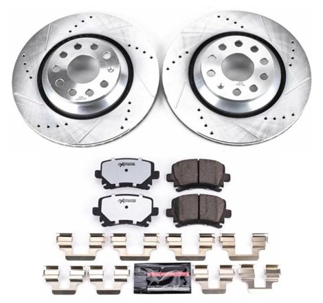 Power Stop 09-17 Volkswagen CC Rear Z26 Street Warrior Brake Kit