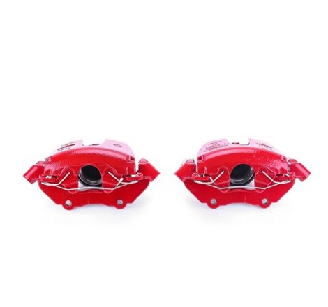 Power Stop 2004 Mazda 3 Front Red Calipers w/Brackets - Pair