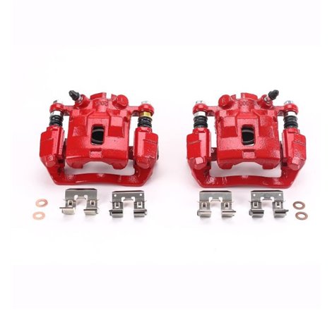 Power Stop 2005 Subaru Legacy Rear Red Calipers w/Brackets - Pair