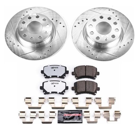 Power Stop 2013 Audi A3 Quattro Rear Z26 Street Warrior Brake Kit