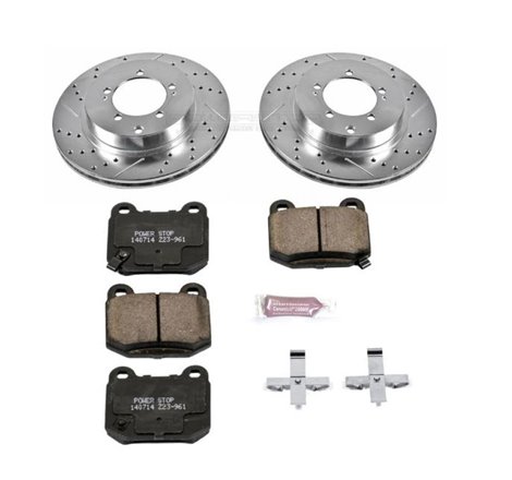 Power Stop 03-06 Mitsubishi Lancer Rear Z23 Evolution Sport Brake Kit