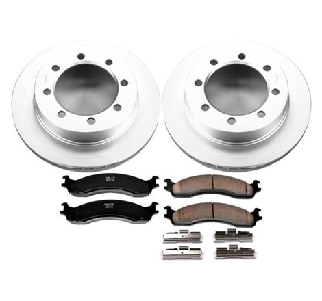 Power Stop 95-99 Ford F-250 Front Z17 Evolution Geomet Coated Brake Kit