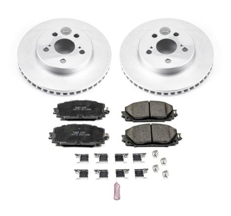 Power Stop 16-18 Toyota Prius Front Z17 Evolution Geomet Coated Brake Kit