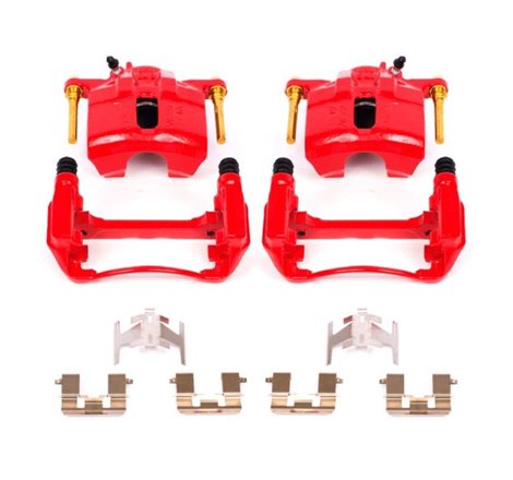 Power Stop 97-99 Acura CL Front Red Calipers w/Brackets - Pair