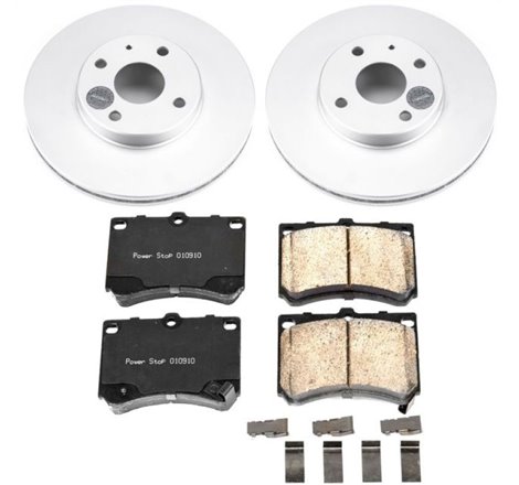 Power Stop 91-03 Ford Escort Front Z17 Evolution Geomet Coated Brake Kit