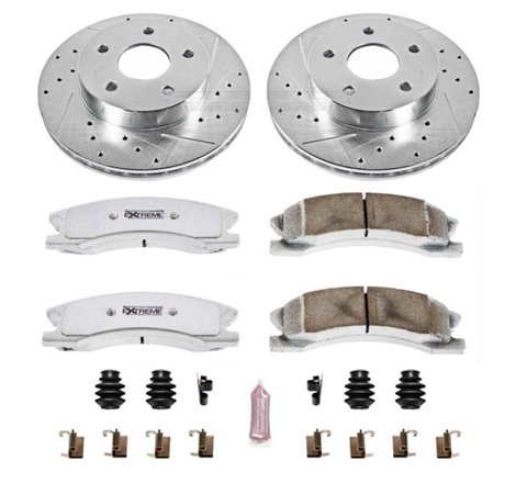 Power Stop 99-04 Jeep Grand Cherokee Front Z26 Street Warrior Brake Kit