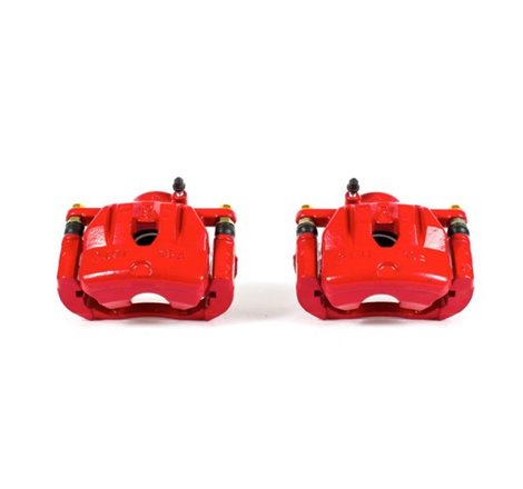 Power Stop 04-07 Mazda RX-8 Front Red Calipers w/Brackets - Pair