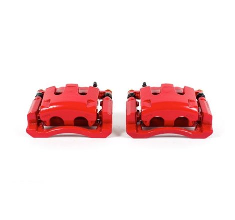 Power Stop 05-12 Ford F-350 Super Duty Rear Red Calipers w/Brackets - Pair