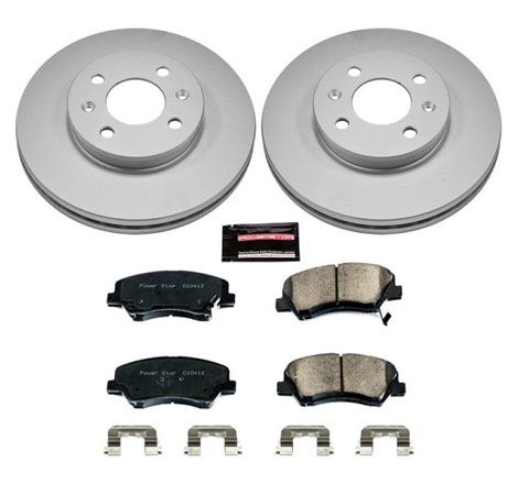 Power Stop 12-18 Hyundai Accent Front Z17 Evolution Geomet Coated Brake Kit