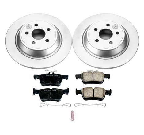 Power Stop 15-19 Ford Edge Rear Z17 Evolution Geomet Coated Brake Kit