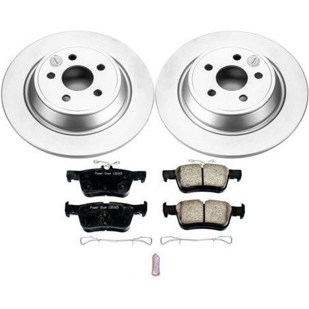 Power Stop 15-19 Ford Edge Rear Z17 Evolution Geomet Coated Brake Kit