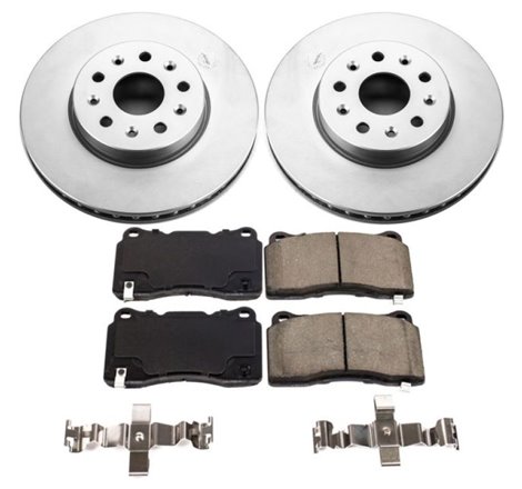 Power Stop 16-18 Cadillac CT6 Front Z17 Evolution Geomet Coated Brake Kit