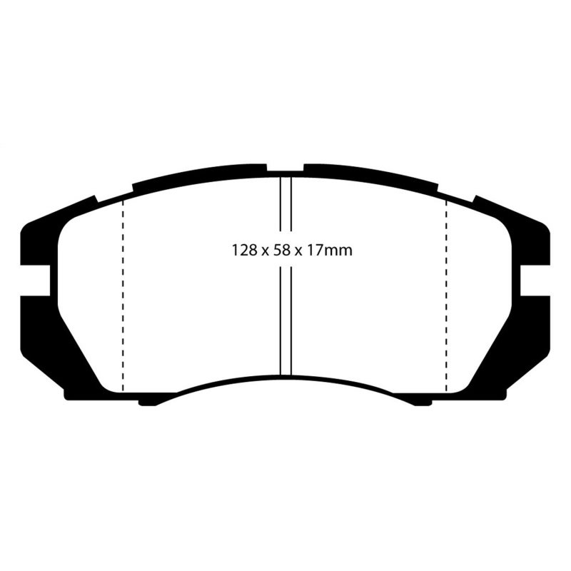 EBC 95-96 Subaru Impreza 2.2 Redstuff Front Brake Pads