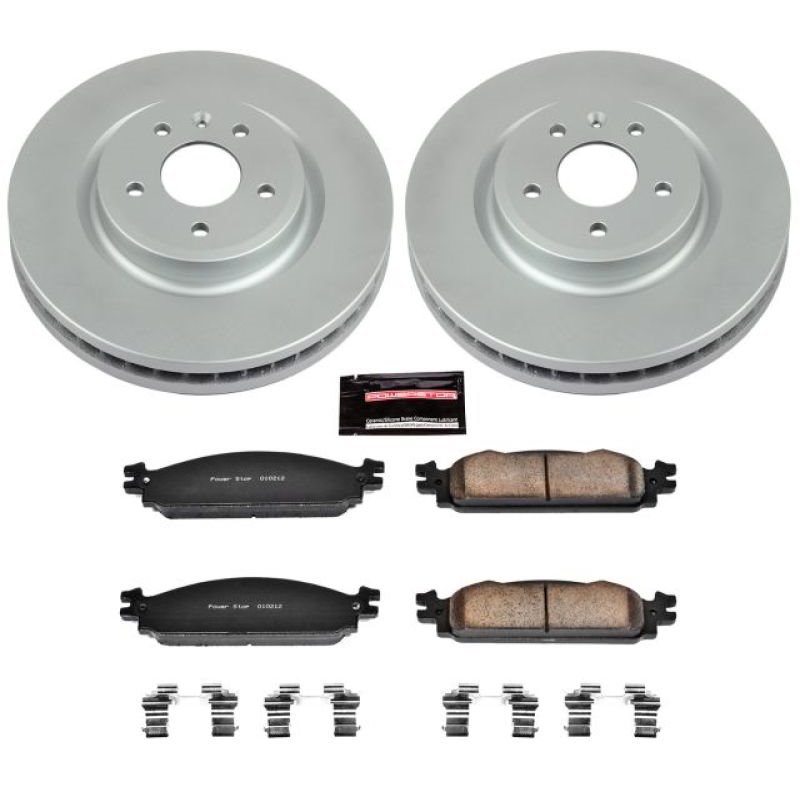 Power Stop 09-11 Ford Flex Front Z17 Evolution Geomet Coated Brake Kit