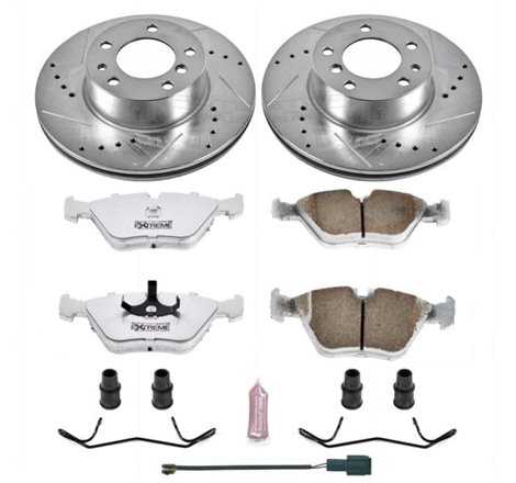 Power Stop 90-95 BMW 525i Front Z26 Street Warrior Brake Kit