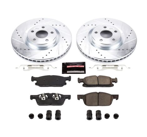 Power Stop 15-19 Ford Edge Front Z23 Evolution Sport Brake Kit