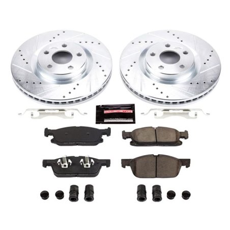 Power Stop 15-19 Ford Edge Front Z23 Evolution Sport Brake Kit