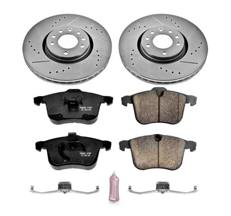 Power Stop 06-11 Saab 9-3 Front Z23 Evolution Sport Brake Kit