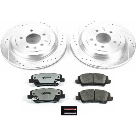 Power Stop 13-15 Cadillac ATS Rear Z26 Street Warrior Brake Kit