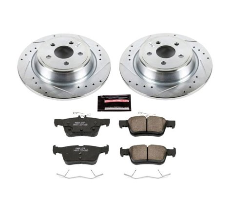 Power Stop 15-19 Ford Edge Rear Z23 Evolution Sport Brake Kit