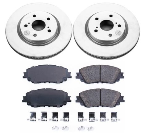 Power Stop 2019 Toyota Avalon Front Z17 Evolution Geomet Coated Brake Kit