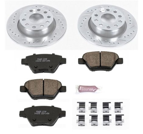 Power Stop 10-12 Audi A3 Rear Z23 Evolution Sport Brake Kit