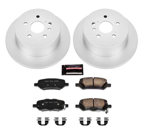 Power Stop 09-16 Toyota Venza Rear Z17 Evolution Geomet Coated Brake Kit