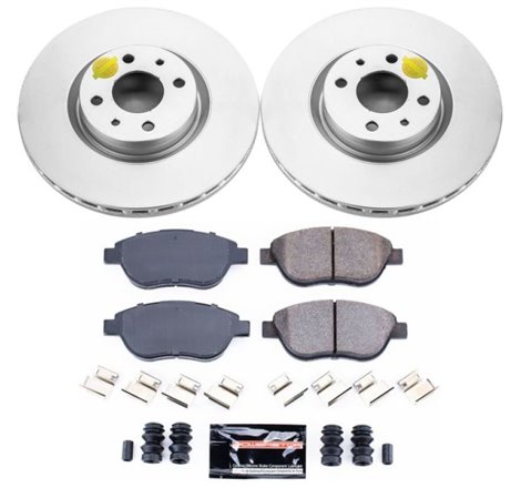 Power Stop 12-18 Fiat 500 Front Z23 Evolution Sport Coated Brake Kit