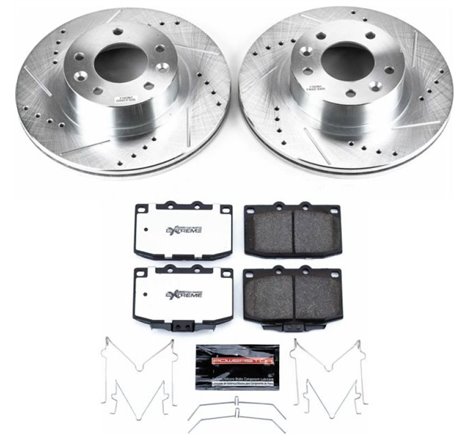 Power Stop 93-95 Mazda RX-7 Front Z26 Street Warrior Brake Kit