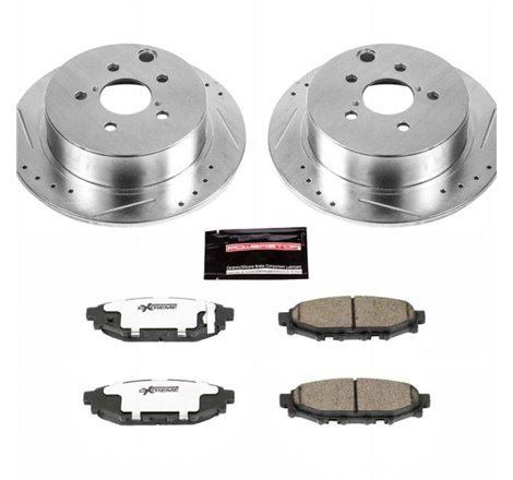 Power Stop 16-18 Subaru Crosstrek Rear Z26 Street Warrior Brake Kit