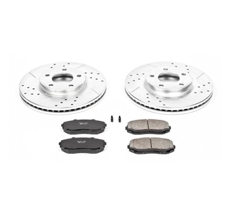 Power Stop 07-09 Ford Edge Front Z23 Evolution Sport Brake Kit