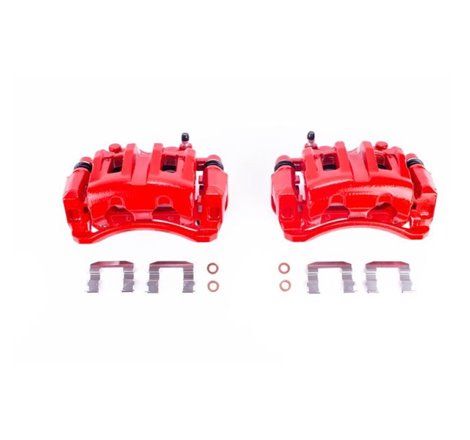 Power Stop 07-12 Hyundai Veracruz Front Red Calipers w/Brackets - Pair